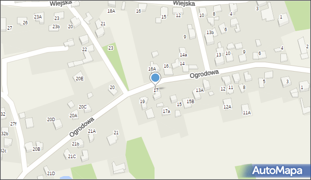 Gorzyce, Ogrodowa, 17, mapa Gorzyce