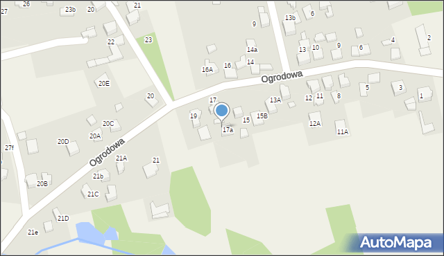 Gorzyce, Ogrodowa, 18, mapa Gorzyce