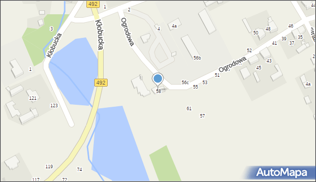 Grodzisko, Ogrodowa, 58, mapa Grodzisko