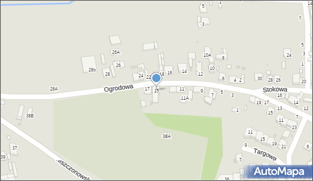 Grójec, Ogrodowa, 15, mapa Grójec