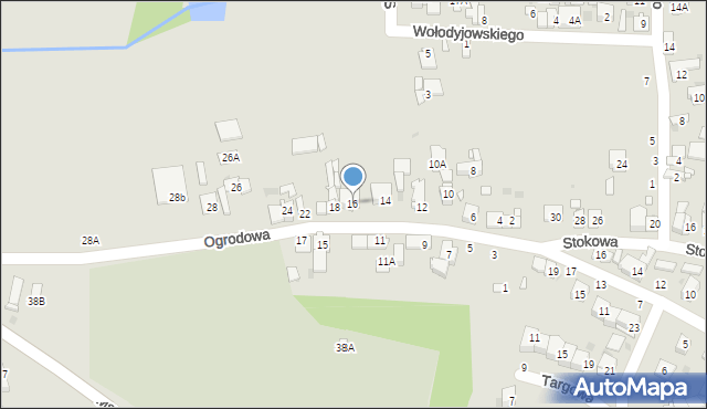 Grójec, Ogrodowa, 16, mapa Grójec