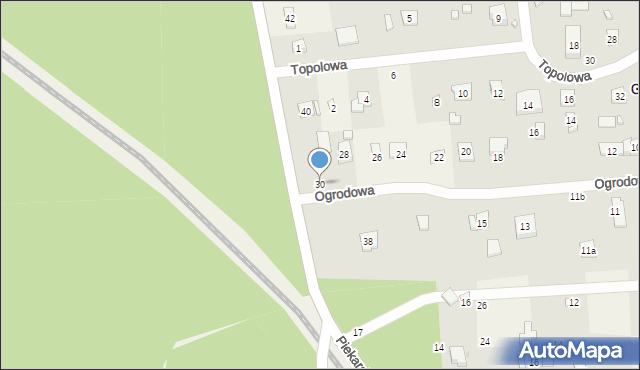 Grotniki, Ogrodowa, 30, mapa Grotniki