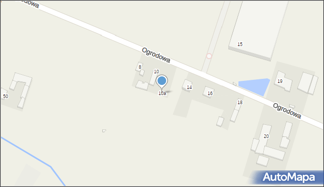 Grzędy, Ogrodowa, 10a, mapa Grzędy