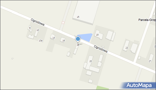 Grzędy, Ogrodowa, 18, mapa Grzędy