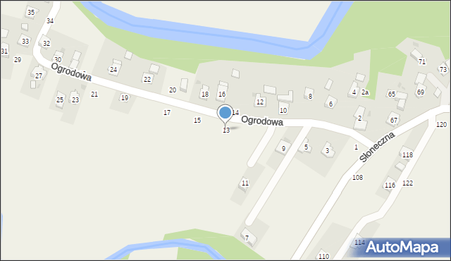 Iskrzynia, Ogrodowa, 13, mapa Iskrzynia