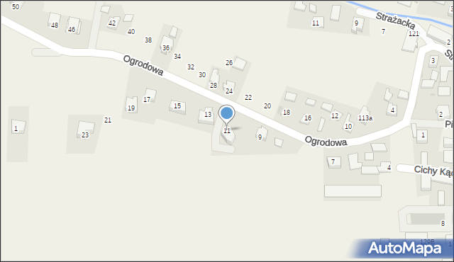 Iwanowice Włościańskie, Ogrodowa, 11, mapa Iwanowice Włościańskie