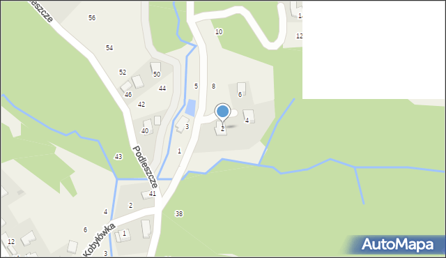 Izdebnik, Ogrodowa, 2, mapa Izdebnik