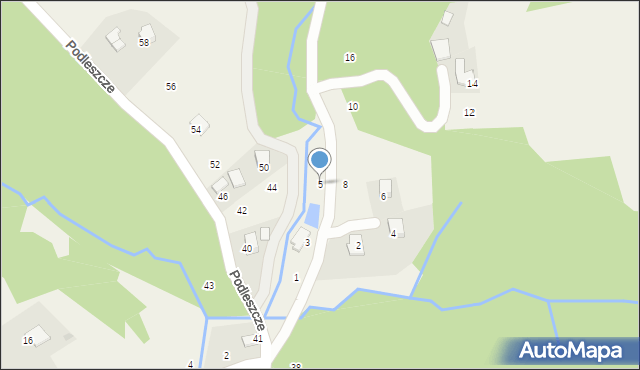 Izdebnik, Ogrodowa, 5, mapa Izdebnik