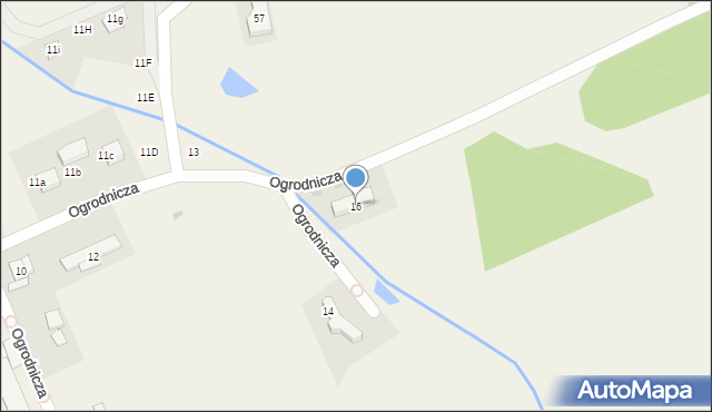 Janikowo, Ogrodnicza, 16, mapa Janikowo