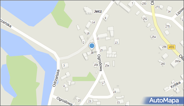 Jelcz-Laskowice, Ogrodowa, 18, mapa Jelcz-Laskowice