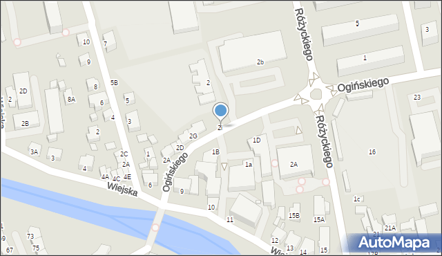 Jelenia Góra, Ogińskiego Michała Kleofasa, 2i, mapa Jelenia Góra