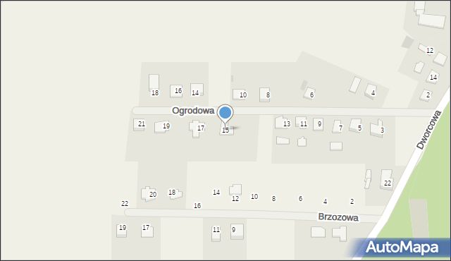 Jeżewo, Ogrodowa, 15, mapa Jeżewo