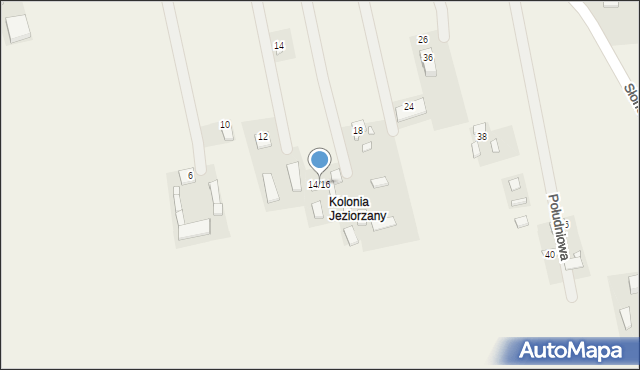 Jeziorzany, Ogrodowa, 14/16, mapa Jeziorzany