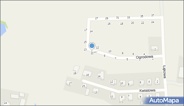 Karczemki, Ogrodowa, 11, mapa Karczemki