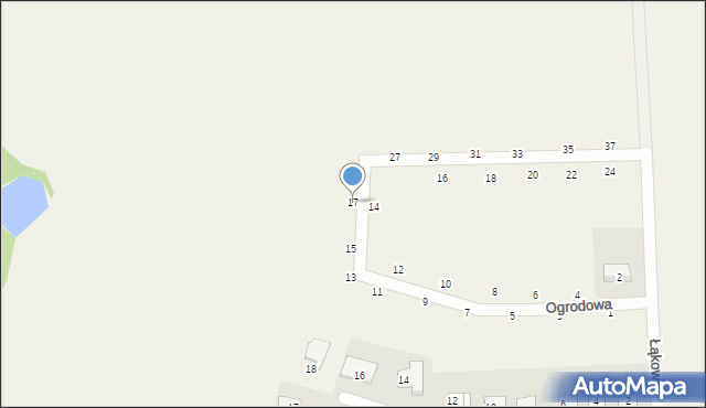 Karczemki, Ogrodowa, 17, mapa Karczemki