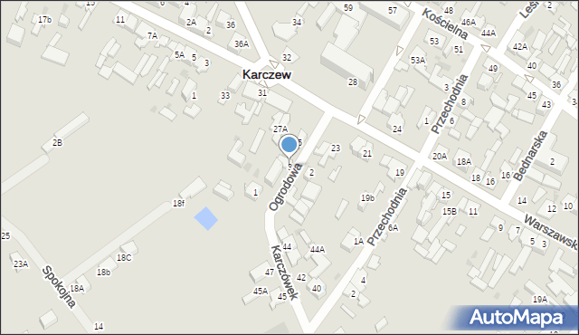 Karczew, Ogrodowa, 3, mapa Karczew