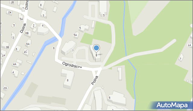 Karpacz, Ogrodnicza, 9, mapa Karpacz