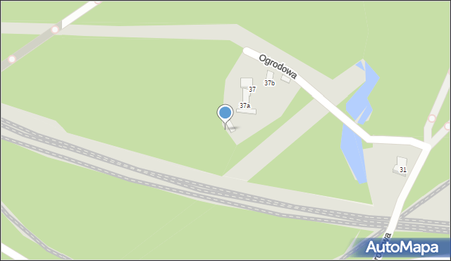 Katowice, Ogrodowa, 35, mapa Katowic