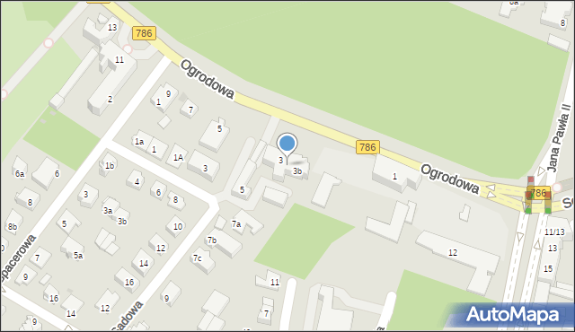 Kielce, Ogrodowa, 3a, mapa Kielc