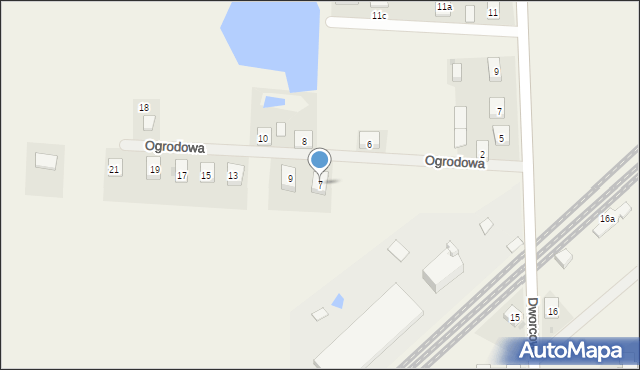 Kołodziejewo, Ogrodowa, 7, mapa Kołodziejewo