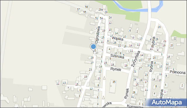 Końskowola, Ogrodowa, 31, mapa Końskowola