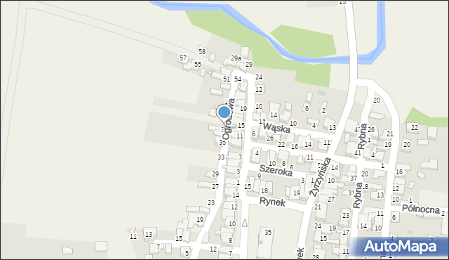 Końskowola, Ogrodowa, 39, mapa Końskowola