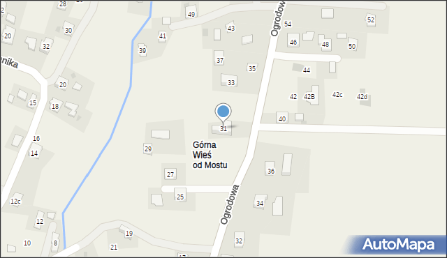 Korczyna, Ogrodowa, 31, mapa Korczyna