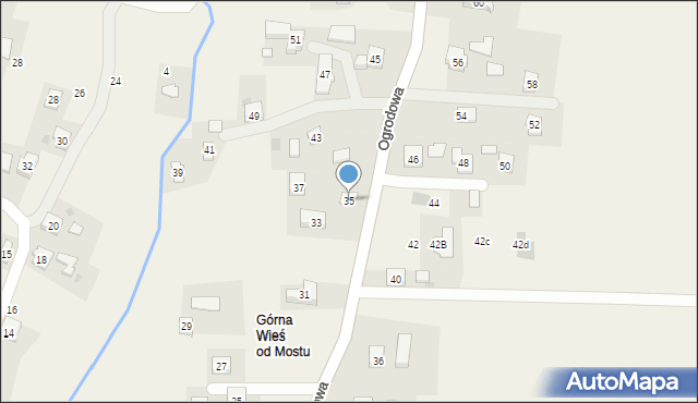 Korczyna, Ogrodowa, 35, mapa Korczyna