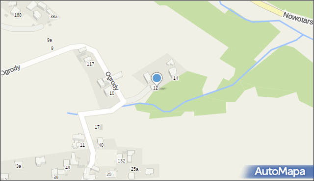 Krośnica, Ogrody, 43, mapa Krośnica