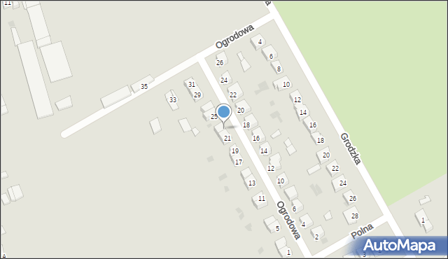 Kruszwica, Ogrodowa, 23, mapa Kruszwica