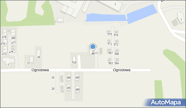 Kryspinów, Ogrodowa, 59, mapa Kryspinów