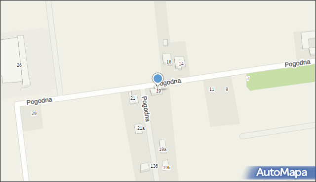 Krzeszyce, Ogrodowa, 13j, mapa Krzeszyce