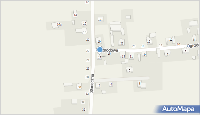 Kurowice Kościelne, Ogrodowa, 17, mapa Kurowice Kościelne