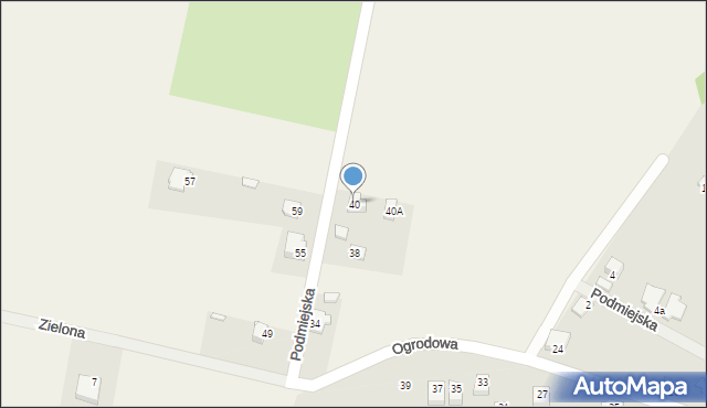 Łazy, Ogrodowa, 32, mapa Łazy