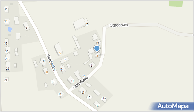 Lipnica, Ogrodowa, 3, mapa Lipnica