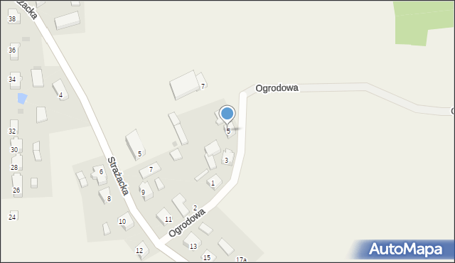 Lipnica, Ogrodowa, 5, mapa Lipnica