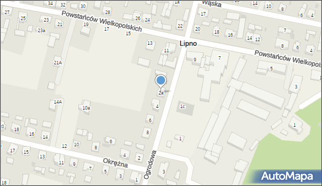 Lipno, Ogrodowa, 2a, mapa Lipno