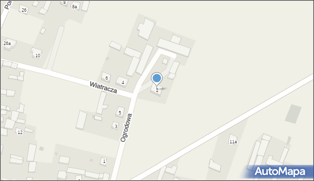 Lutocin, Ogrodowa, 2, mapa Lutocin