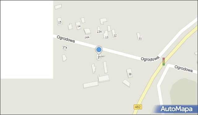 Lututów, Ogrodowa, 37, mapa Lututów