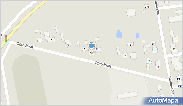 Lututów, Ogrodowa, 5A, mapa Lututów