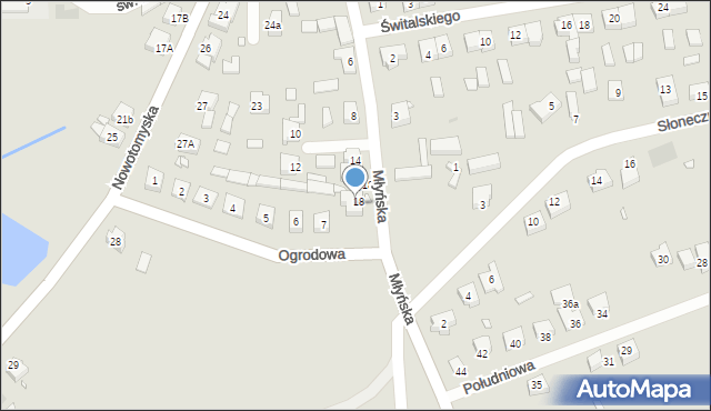 Lwówek, Ogrodowa, 8, mapa Lwówek