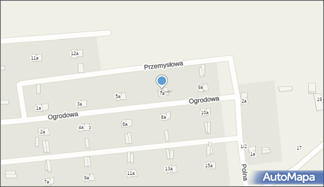 Machnów Nowy, Ogrodowa, 7a, mapa Machnów Nowy