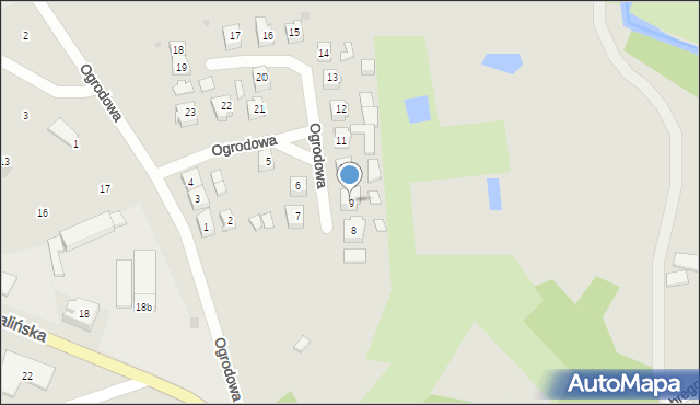 Miastko, Ogrodowa, 9, mapa Miastko