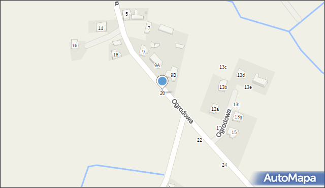 Miękowo, Ogrodowa, 20, mapa Miękowo