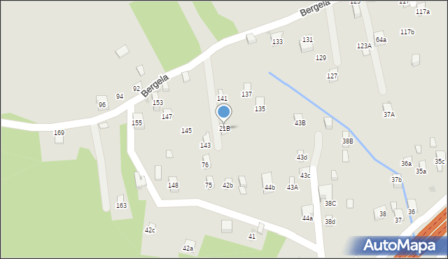 Myślenice, Ogrodowa, 21B, mapa Myślenice