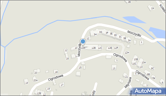 Niepołomice, Ogrodowa, 12A, mapa Niepołomice