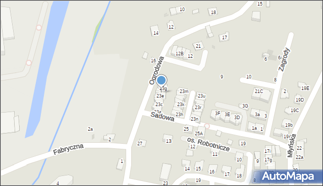 Niepołomice, Ogrodowa, 23f, mapa Niepołomice