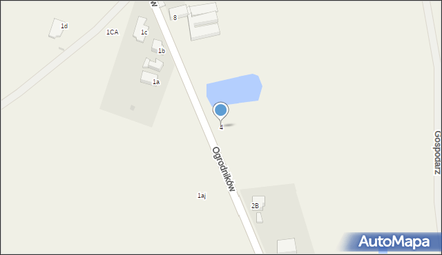 Nowa Gadka, Ogrodników, 4, mapa Nowa Gadka