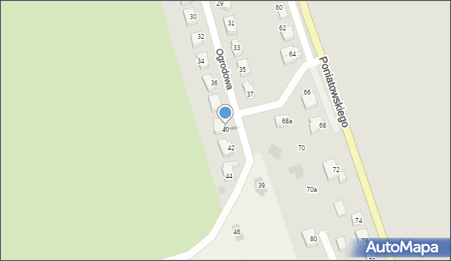 Nowogard, Ogrodowa, 40, mapa Nowogard