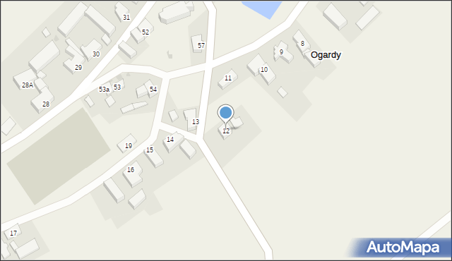 Ogardy, Ogardy, 12, mapa Ogardy